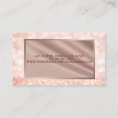 Modern Elegant Professional Glitter Bokeh, Lijst Visitekaartje (Achterkant)