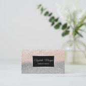 Modern Elegant Professional Glitter, Lijst Visitekaartje (Staand voorkant)