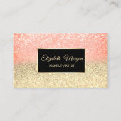 Modern Elegant Professional Glitter Ombre Lijst Visitekaartje (Voorkant)