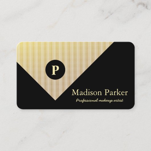 Modern Elegant Professional Gold  Visitekaartje (Voorkant)