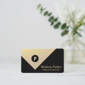 Modern Elegant Professional Gold  Visitekaartje (Staand voorkant)