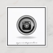 Modern Elegant Professional, Instagram Vierkante Visitekaartje (Voorkant)