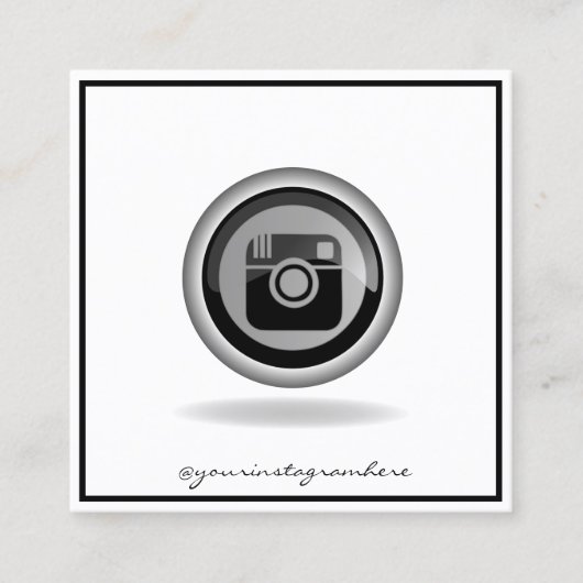 Modern Elegant Professional, Instagram Vierkante Visitekaartje (Voorkant)