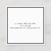 Modern Elegant Professional, Instagram Vierkante Visitekaartje (Achterkant)