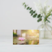Modern Elegant Professional Lotus Gold Yoga Visitekaartje (Staand voorkant)