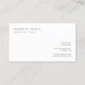 Modern Elegant Professional Minimalist Sleek Visitekaartje (Achterkant)
