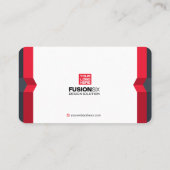 Modern Elegant Professional - rood Visitekaartje (Achterkant)