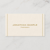 Modern Elegant Professional Simple Gold Luxury Visitekaartje (Voorkant)