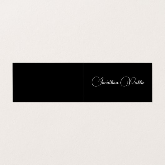 Modern Elegant Professional Typography Folded Visitekaartje (Buitenkant ongevouwen)