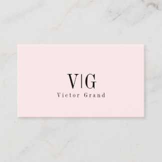 Modern Elegant Professioneel Eenvoudig Monogram Visitekaartje