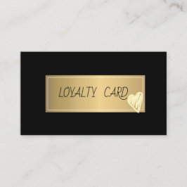 Modern elegant professioneel Lijst, Gold Heart Bla Klantenkaartje