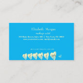 Modern elegant professioneel Lijst, Gold Heart Opa Klantenkaartje (Achterkant)