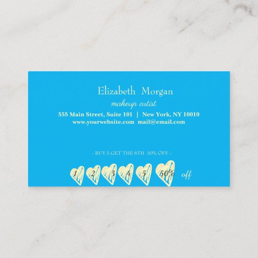 Modern elegant professioneel Lijst, Gold Heart Opa Klantenkaartje (Achterkant)