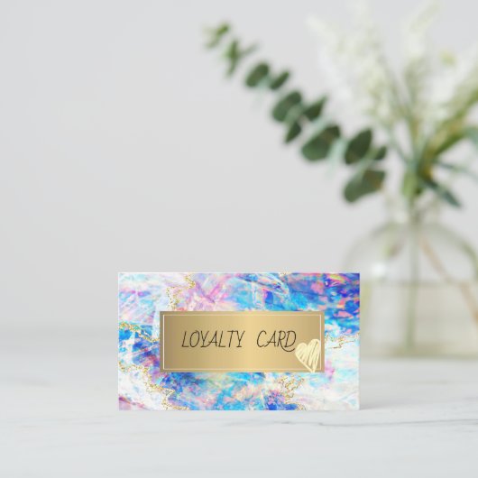 Modern elegant professioneel Lijst, Gold Heart Opa Klantenkaartje (Staand voorkant)