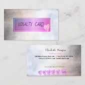 Modern elegant professioneel Lijst, hartmeetkunde Klantenkaartje (Voorkant / Achterkant)