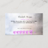 Modern elegant professioneel Lijst, hartmeetkunde Klantenkaartje (Achterkant)