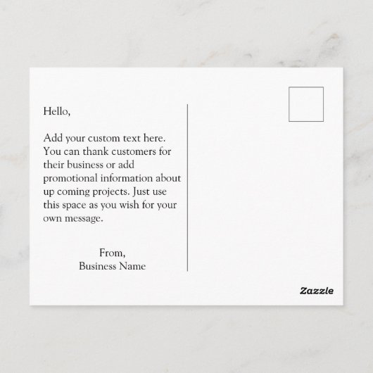 Modern Elegant Professioneel Logo Briefkaart (Achterkant)