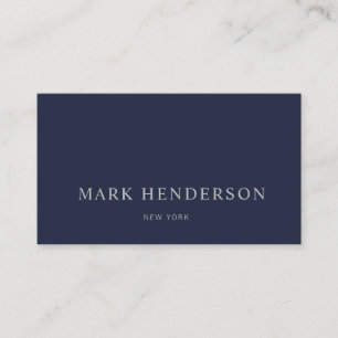 Modern Elegant Professioneel Marine Blauw Visitekaartje