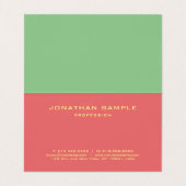 Modern Elegant Professioneel Monogram Gevouwen Visitekaartje (Binnenkant ongevouwen)