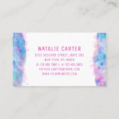 Modern Elegant Professioneel Nebula Visitekaartje (Achterkant)