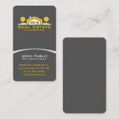 Modern elegant professioneel onroerend goed visitekaartje (Voorkant / Achterkant)