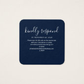 Modern Elegant QR Code RSVP Bruiloft Website Kaart (Voorkant)