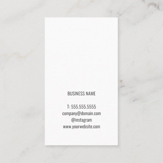 Modern Elegant Radijs Grijs Groen Visitekaartje (Achterkant)