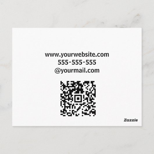 Modern Elegant Real Estate Agent Custom Briefkaart (Achterkant)