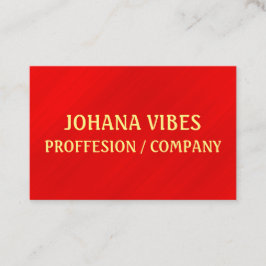 Modern Elegant Red Glamour Visitekaartje