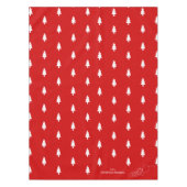 Modern elegant red pine tree Joy Christmas Tafelkleed (Voorkant)