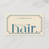 Modern Elegant Retro Blue Beauty Korting Kaart (Voorkant)