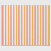 Modern Elegant Retro Kleurrijk Stripes Patroon Cadeaupapier (Vlak)