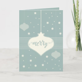 Modern & Elegant Retro Vrolijk kerstkaartje Feestdagen Kaart