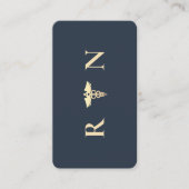 Modern Elegant RN Monogram Geregistreerd Verpleegk Visitekaartje (Voorkant)