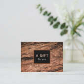 Modern Elegant Rock Glitter Gift Certificate Kortingskaartje (Staand voorkant)