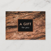 Modern Elegant Rock Glitter Gift Certificate Kortingskaartje (Voorkant)