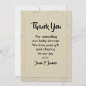 Modern Elegant Romantisch dank u Kaart (Voorkant)