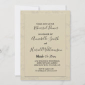 Modern Elegant Romantisch repetitie diner Kaart (Voorkant)