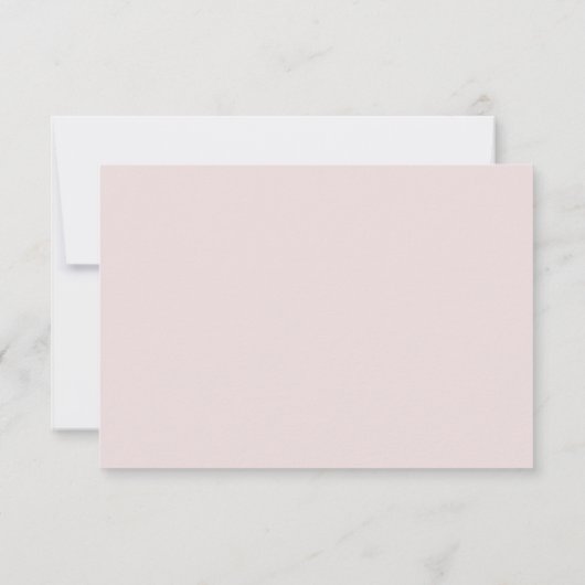 Modern Elegant Romantisch Script Bruiloft RSVP Kaart (Achterkant)