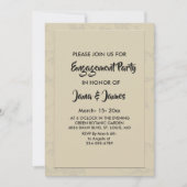 Modern Elegant Romantisch Verloving Kaart (Voorkant)