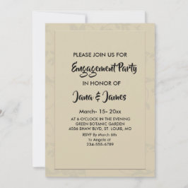 Modern Elegant Romantisch Verloving Kaart