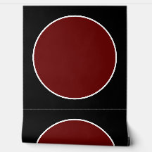 Modern Elegant rood cirkel patroon zwart