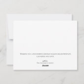 Modern Elegant rood script Kerstmis Familie Foto Feestdagenkaart (Achterkant)