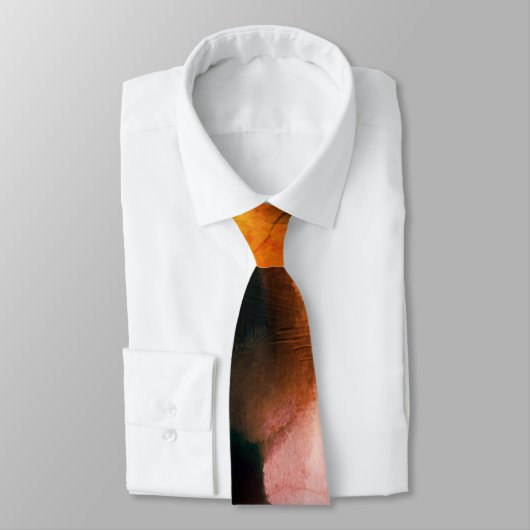 Modern elegant Roos donker Gold Abstract monogram Stropdas (Gebonden)