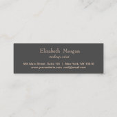 Modern elegant Roos Gold Hearts, laat mint Green Klantenkaartje (Achterkant)