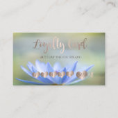 Modern Elegant Roos Gold Hearts, Lotus Klantenkaartje (Voorkant)