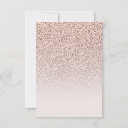 Modern Elegant Roos Gold Save the Date Quinceañera (Achterkant)