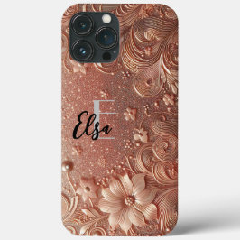 Modern elegant roos goud en bloemstukken3 Case-Mate iPhone case