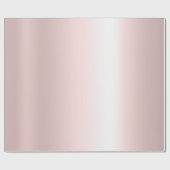 Modern Elegant Roos Goud Metallic Look Rosegold Cadeaupapier (Vlak)