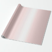 Modern Elegant Roos Goud Metallic Look Rosegold Cadeaupapier (Uitgerold)